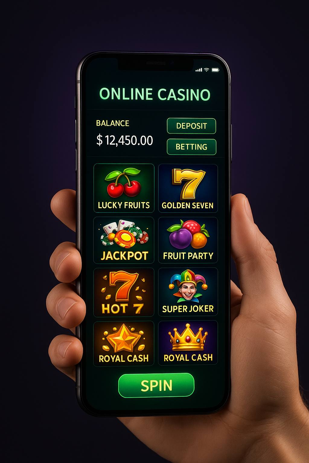 7slots giriş ekranı mobil cihazda
